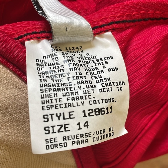 Athena Y2K 90s Red Underwire Bikini Swimsuit 2 pc Lined Women 14 - Picture 3 of 7